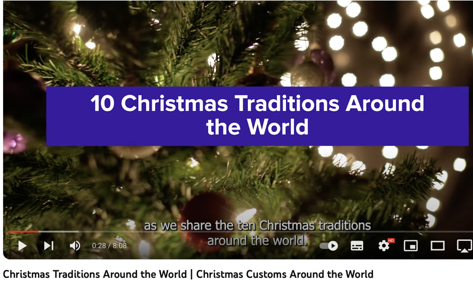 Christmas Traditions around the world Dora’s Englishbox